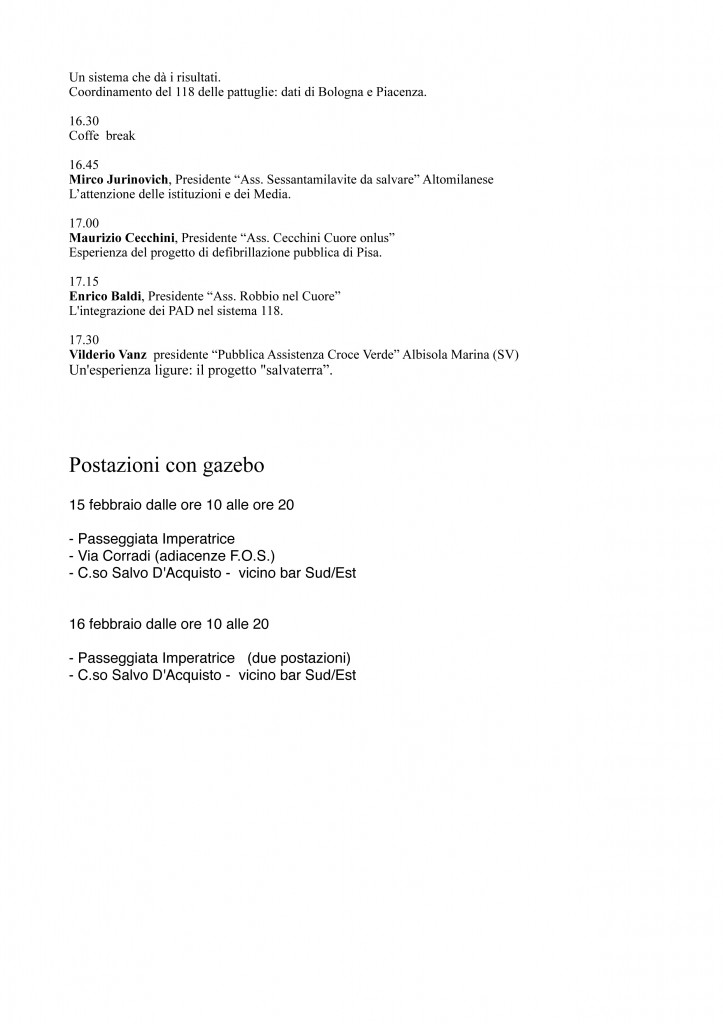 Comunicato stampa - Andrea