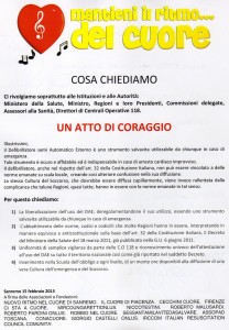 Il manifesto stilato a Sanremo