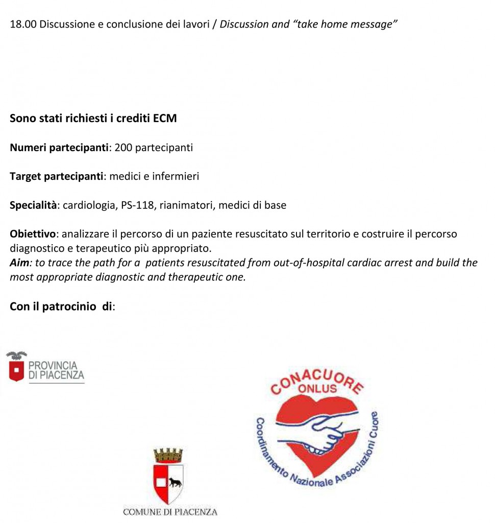 bozza programma preliminare