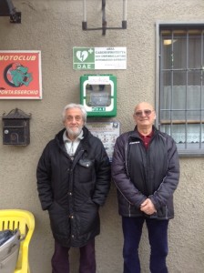 Il Dott. Alessndro Russova, Medico di BAse di Pontasserchio e Giacomo Stefani, Presidente della CRI di Pontassechio