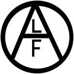 Il logo di ALF (Animal Liberation Front) che si batte per l'abolizione della vivisezione