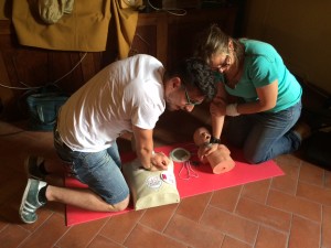 Un momento del corso di ieri