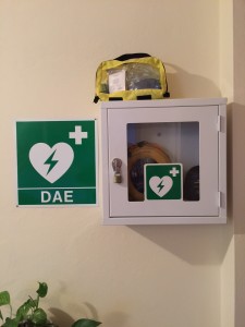 Il DAE n* 269  installato nella scuola ieri.