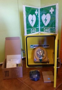 Il DAE che e' stato donato e che verra' inaugurato il 6 Giugno