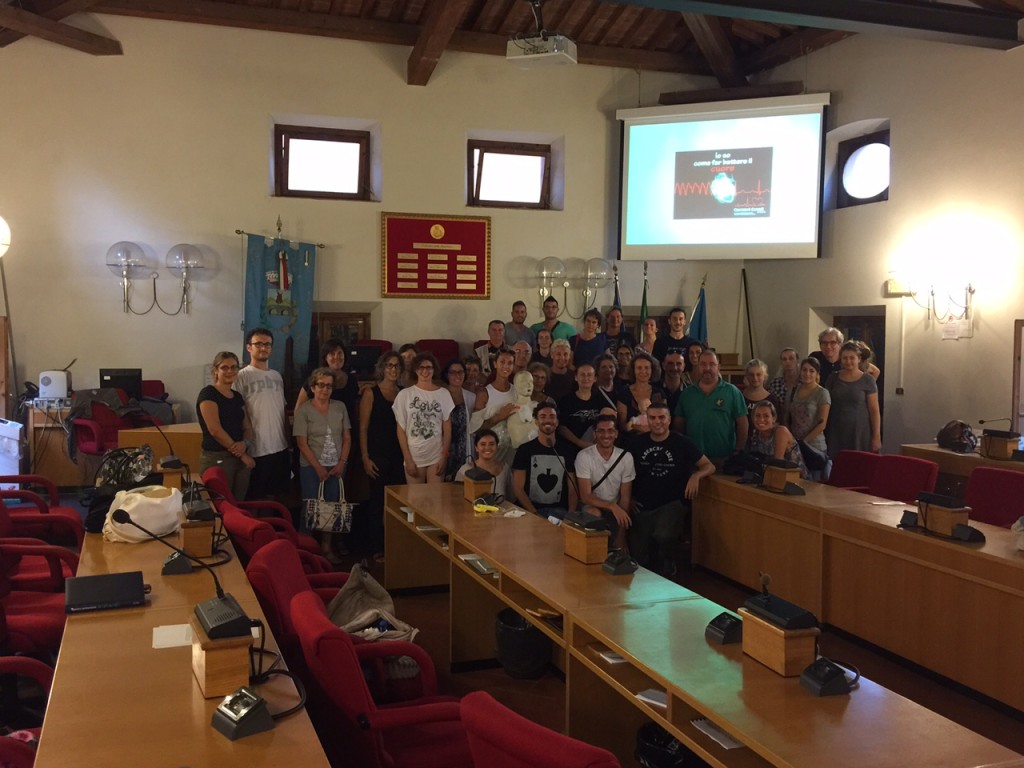 la consueta foto di fine corso, con..."la famiglia di Ugo"