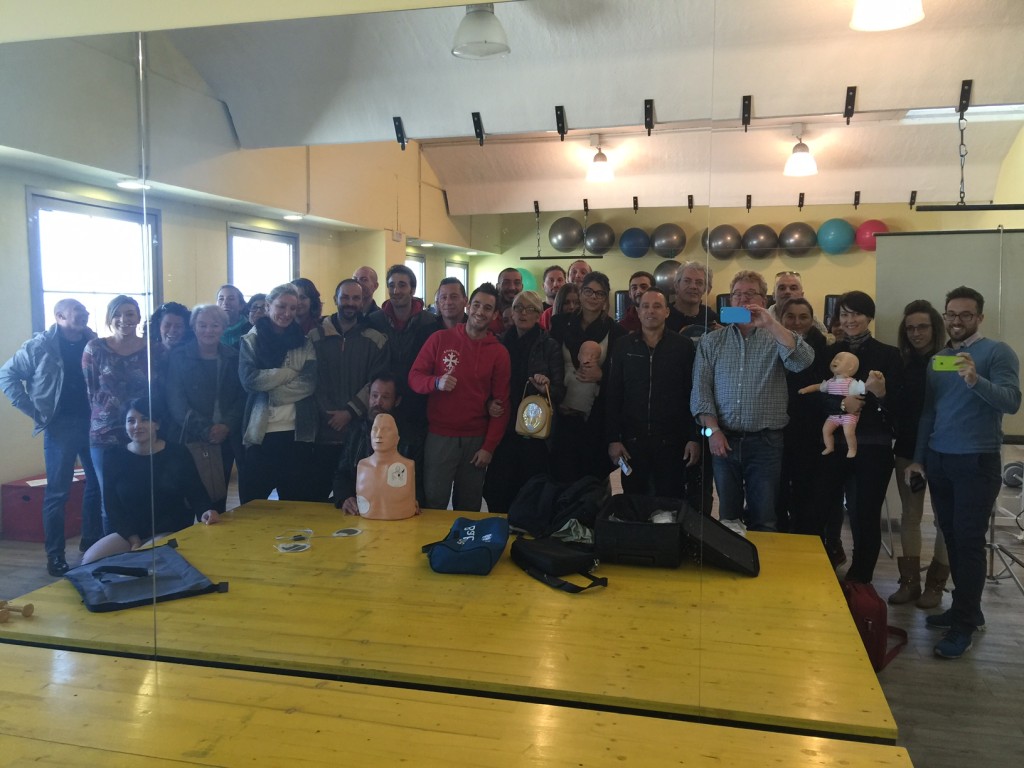 La consueta foto di fine corso, con "la famiglia di Ugo"