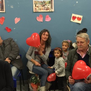 la Sig.ra Montagna che ha donato il DAE alla Scuola