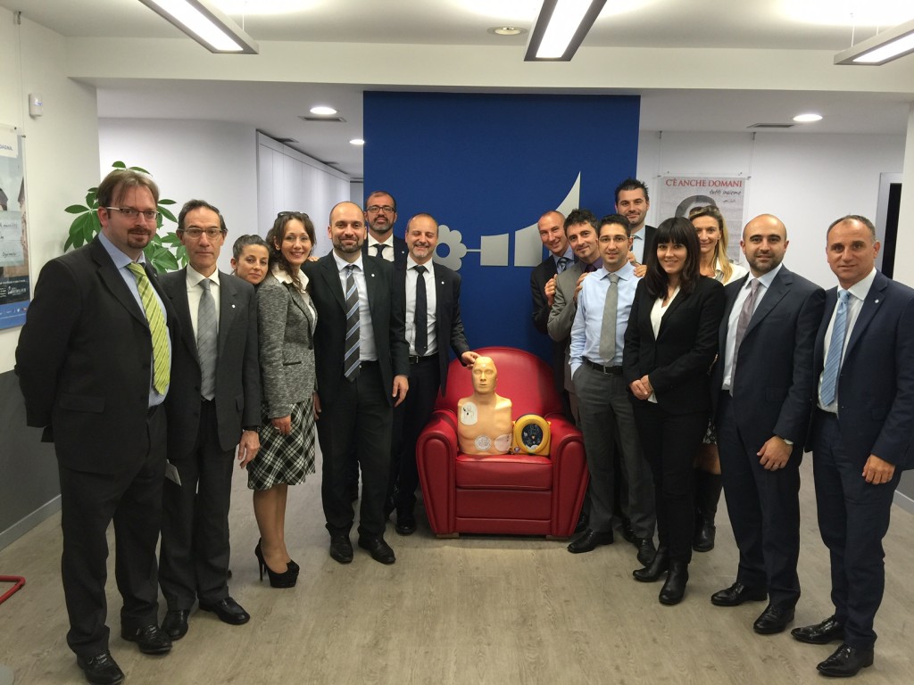 La foto di fine corso: UGO sulla poltrona d'onore...