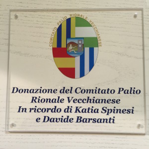 La targa che e' stata donata