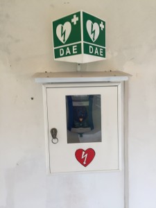 Il DAE di Colognole, installato 3 anni fa.