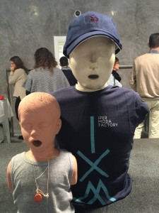 UGO e figlio, modello di eccezione ieri sera per Ipermoda Factory