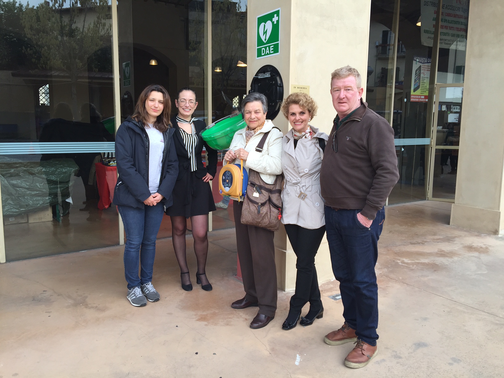 un momento della donazione