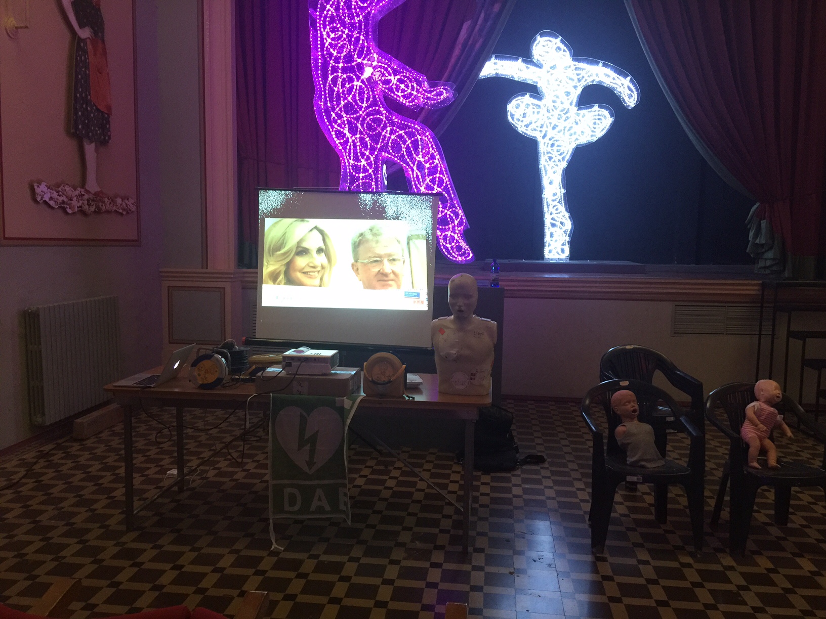 Tutto pronto per il corso.