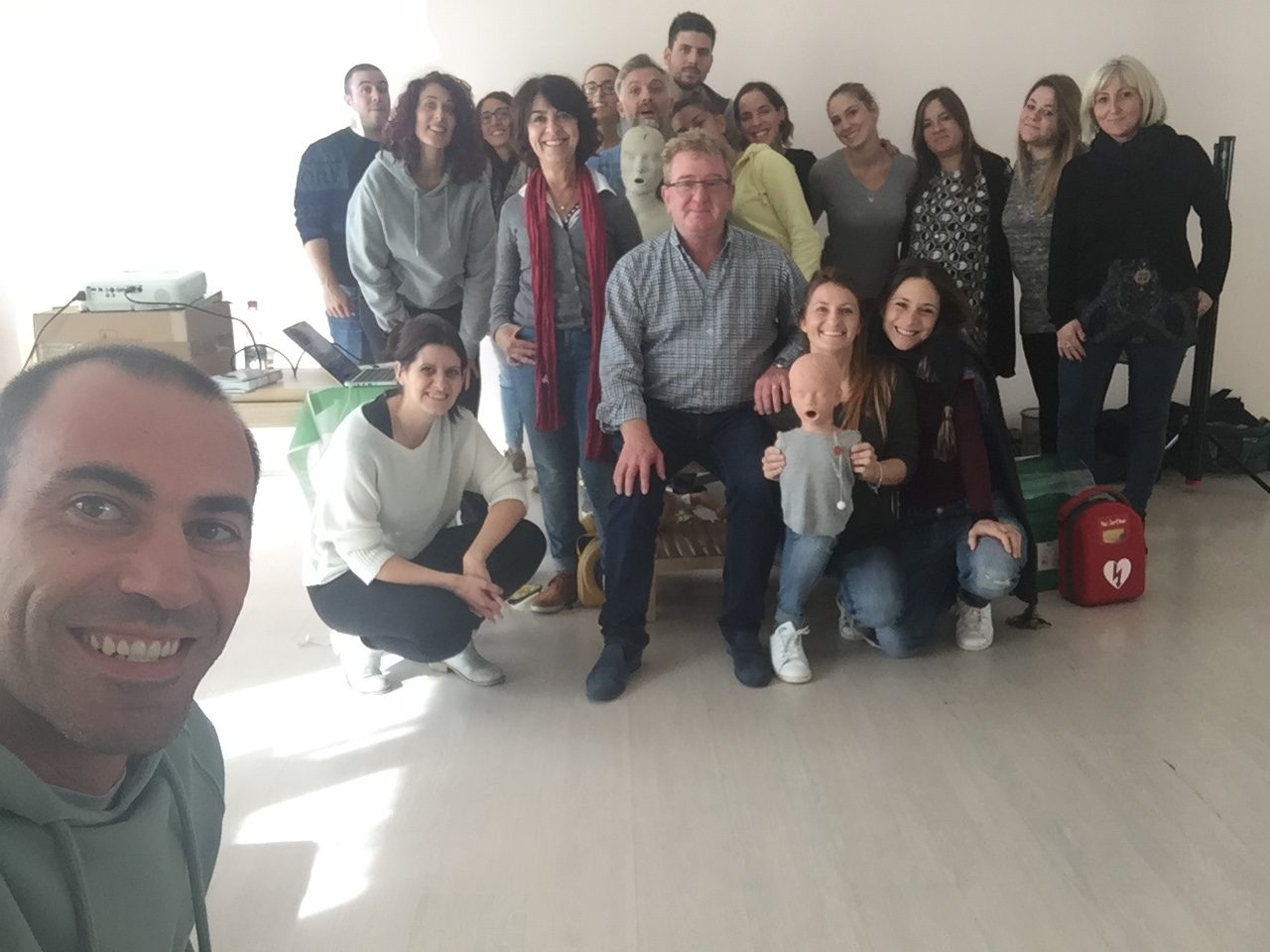 un bel selfie di fine corso... Grazie!