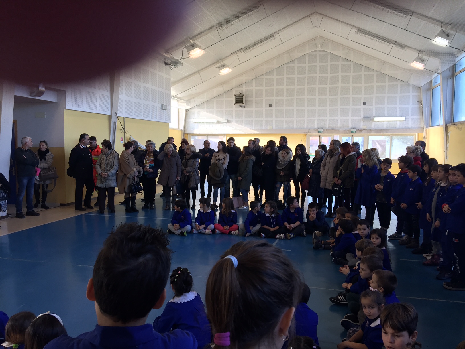 un momento della cerimonia di stamani